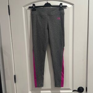 Gray and Pink 3/4 Leggings